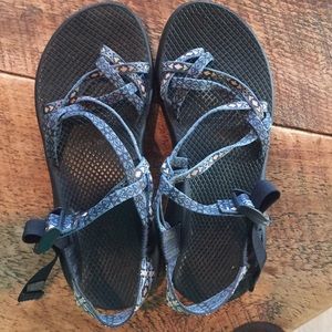 Chaco ZX/2 Classical Blue & Orange Sandals